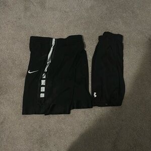 Nike Elite Shorts plus black athletic shorts